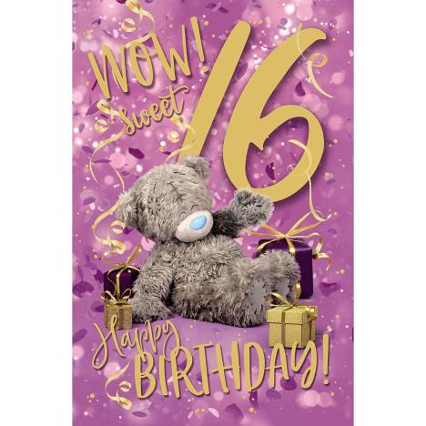 Sweet 16 Photo Finish Me to You Bear 16th Birthday Card £1.89